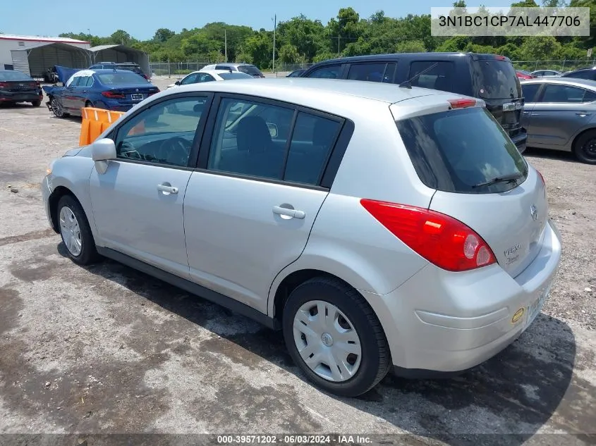 2010 Nissan Versa 1.8S VIN: 3N1BC1CP7AL447706 Lot: 39571202