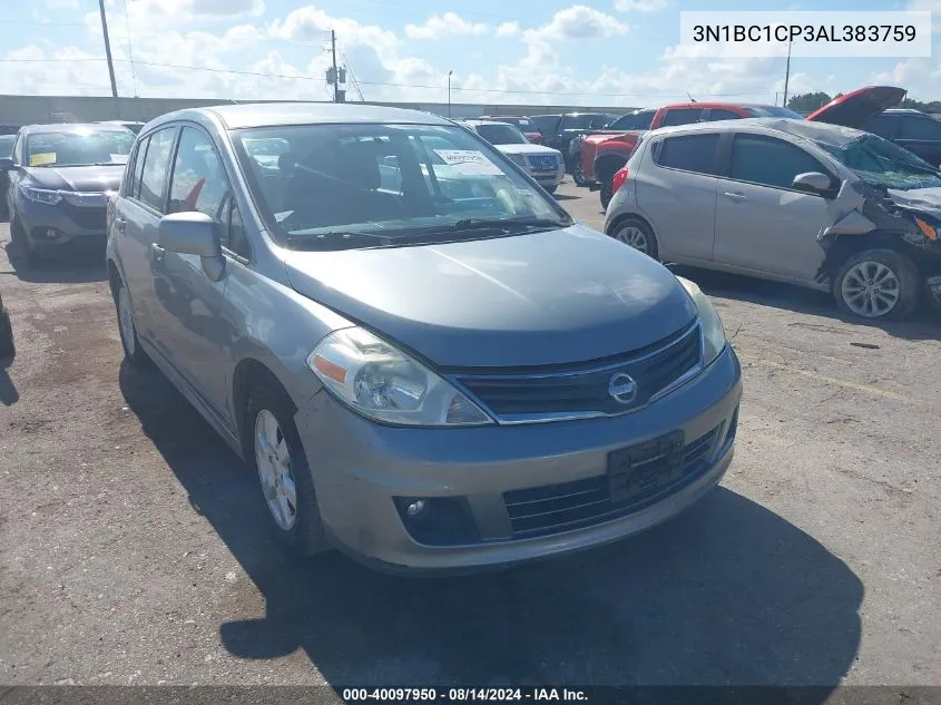 2010 Nissan Versa 1.8Sl VIN: 3N1BC1CP3AL383759 Lot: 40097950