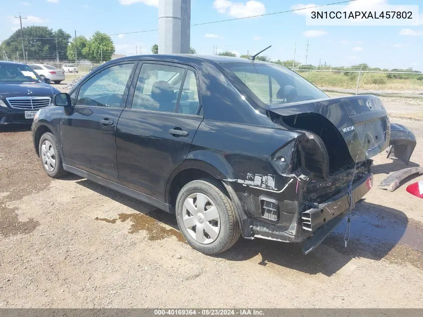 2010 Nissan Versa 1.6 VIN: 3N1CC1APXAL457802 Lot: 40169364