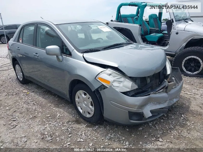 2010 Nissan Versa 1.8S VIN: 3N1BC1AP3AL435944 Lot: 40175637