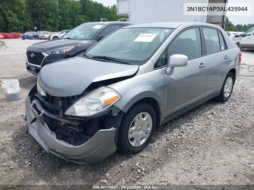 2010 Nissan Versa 1.8S VIN: 3N1BC1AP3AL435944 Lot: 40175637