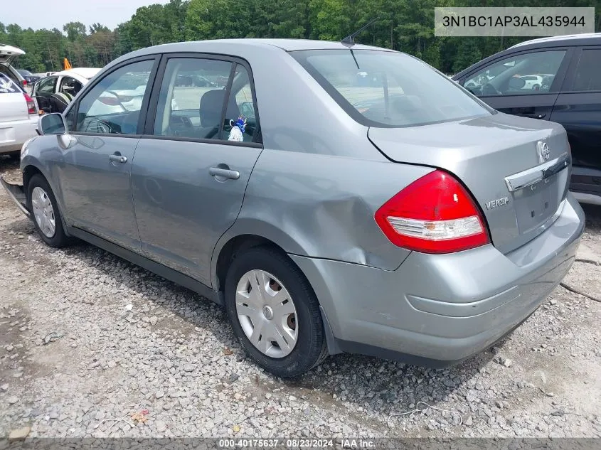 2010 Nissan Versa 1.8S VIN: 3N1BC1AP3AL435944 Lot: 40175637