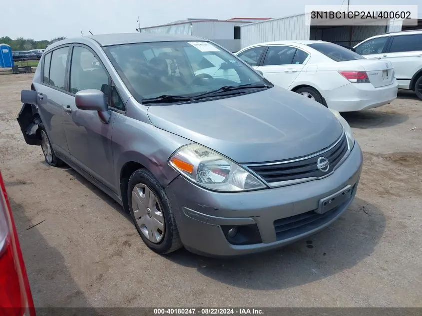 2010 Nissan Versa 1.8S VIN: 3N1BC1CP2AL400602 Lot: 40180247