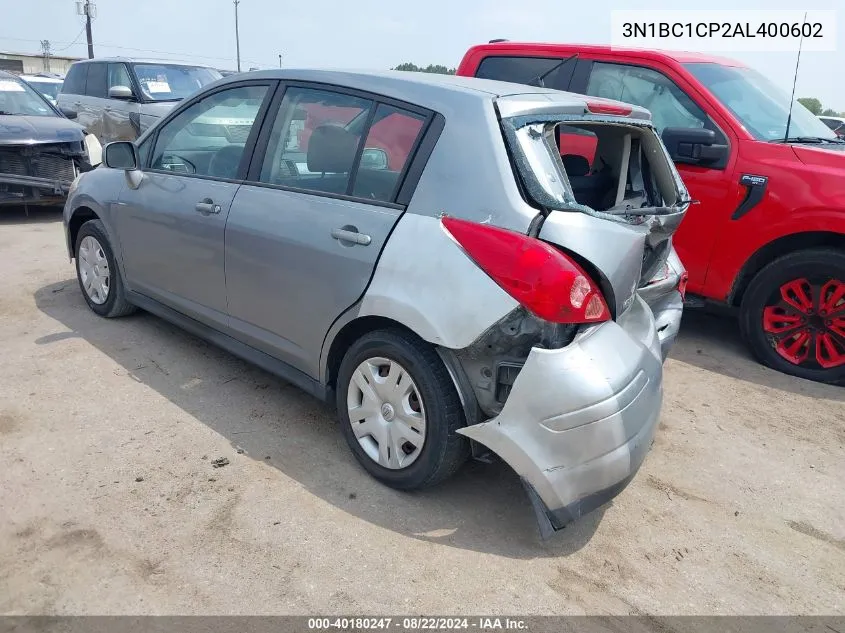 2010 Nissan Versa 1.8S VIN: 3N1BC1CP2AL400602 Lot: 40180247