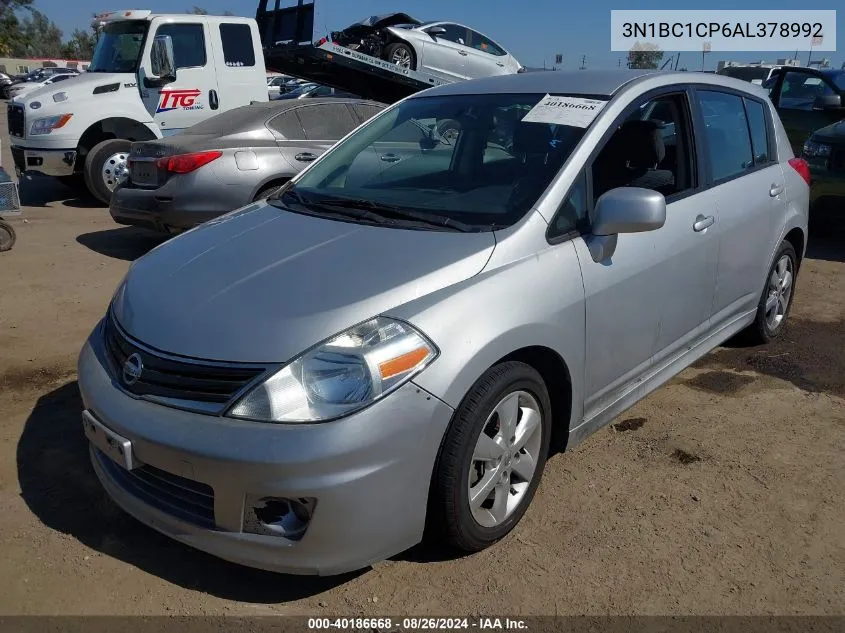 2010 Nissan Versa 1.8Sl VIN: 3N1BC1CP6AL378992 Lot: 40186668