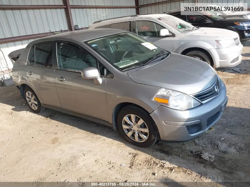 2010 Nissan Versa 1.8S VIN: 3N1BC1AP5AL391669 Lot: 40213755