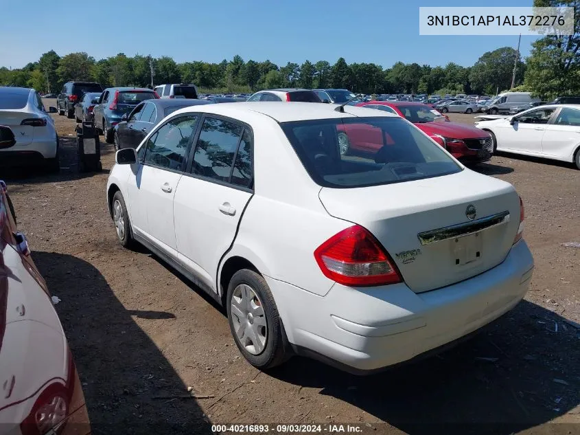 2010 Nissan Versa 1.8S VIN: 3N1BC1AP1AL372276 Lot: 40216893