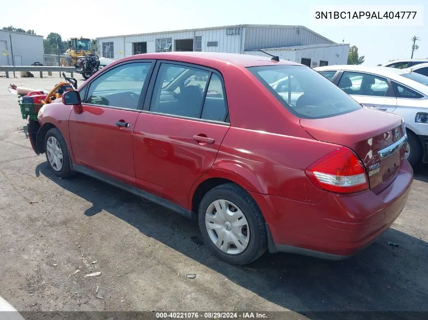 2010 Nissan Versa 1.8S VIN: 3N1BC1AP9AL404777 Lot: 40221076