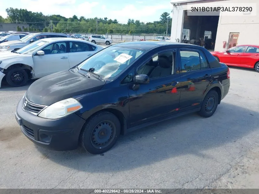 2010 Nissan Versa 1.8S VIN: 3N1BC1AP3AL378290 Lot: 40229642