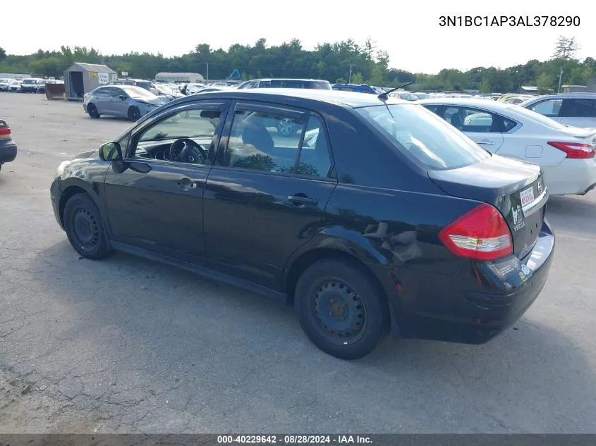 2010 Nissan Versa 1.8S VIN: 3N1BC1AP3AL378290 Lot: 40229642