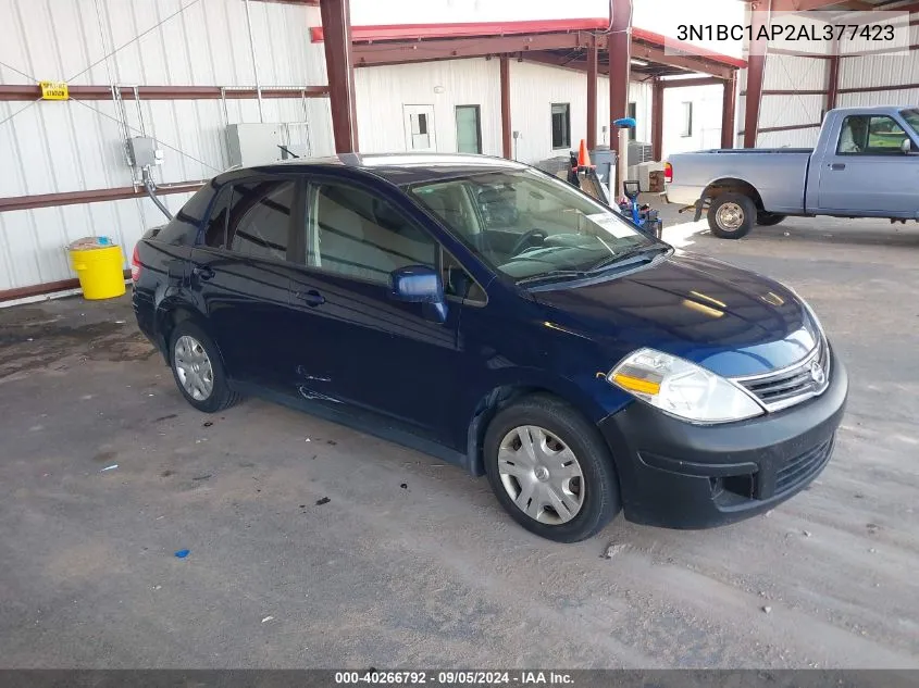 2010 Nissan Versa S/Sl VIN: 3N1BC1AP2AL377423 Lot: 40266792