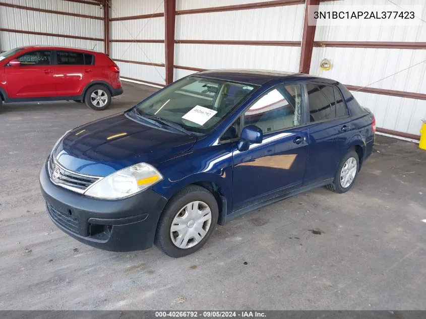 2010 Nissan Versa S/Sl VIN: 3N1BC1AP2AL377423 Lot: 40266792