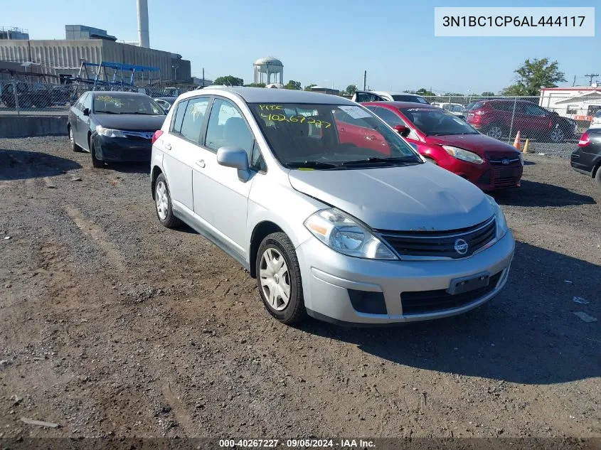 2010 Nissan Versa 1.8 S VIN: 3N1BC1CP6AL444117 Lot: 40267227