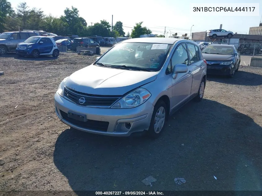 2010 Nissan Versa 1.8 S VIN: 3N1BC1CP6AL444117 Lot: 40267227