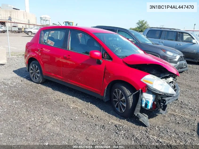 2010 Nissan Versa VIN: 3N1BC1P4AL447470 Lot: 40274254