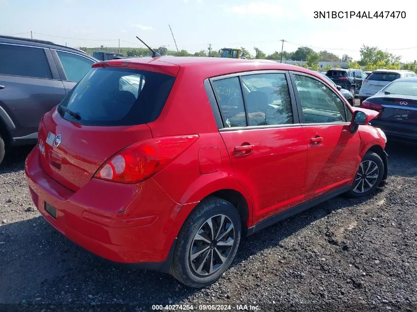 2010 Nissan Versa VIN: 3N1BC1P4AL447470 Lot: 40274254