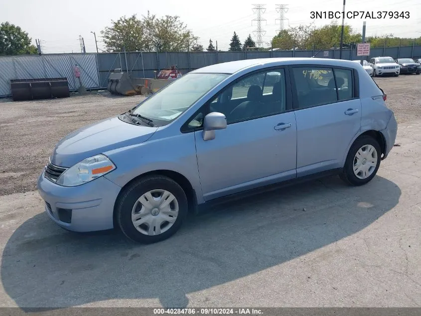 2010 Nissan Versa 1.8S VIN: 3N1BC1CP7AL379343 Lot: 40284786