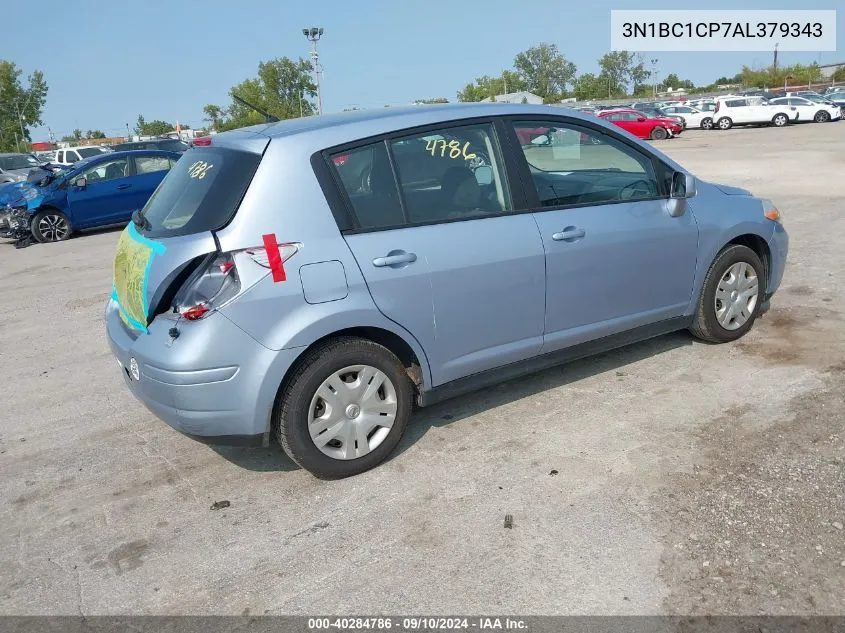 2010 Nissan Versa 1.8S VIN: 3N1BC1CP7AL379343 Lot: 40284786