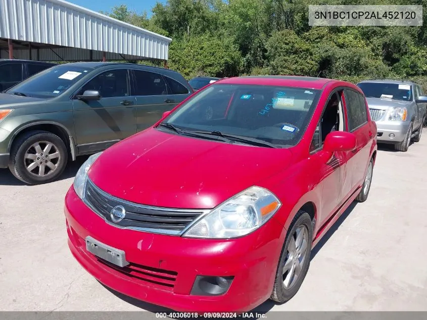 2010 Nissan Versa 1.8Sl VIN: 3N1BC1CP2AL452120 Lot: 40306018