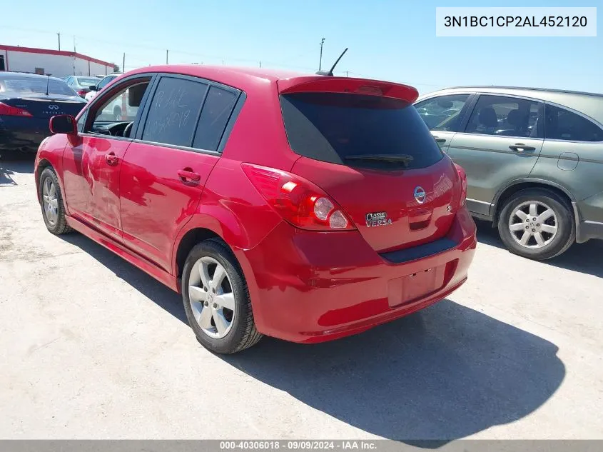 2010 Nissan Versa 1.8Sl VIN: 3N1BC1CP2AL452120 Lot: 40306018