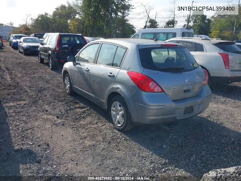 2010 Nissan Versa S/Sl VIN: 3N1BC1CP5AL399400 Lot: 40329882