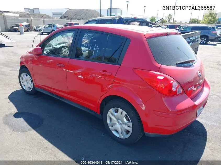 2010 Nissan Versa 1.8 S/1.8S/1.8Sl VIN: 3N1BC1CP9AL365587 Lot: 40344018