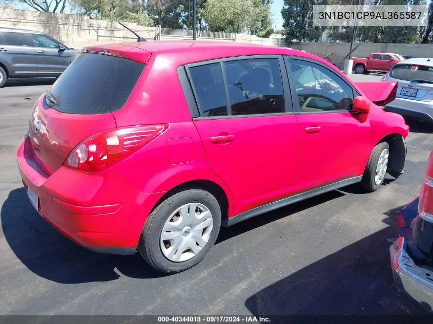 2010 Nissan Versa 1.8 S/1.8S/1.8Sl VIN: 3N1BC1CP9AL365587 Lot: 40344018