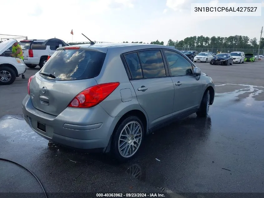 2010 Nissan Versa 1.8S VIN: 3N1BC1CP6AL427527 Lot: 40363962