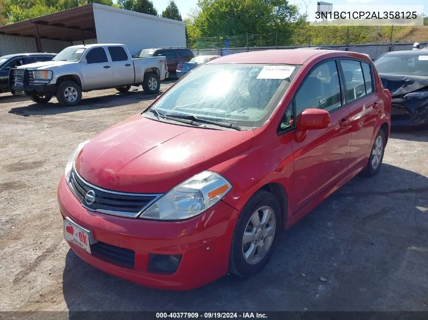 2010 Nissan Versa 1.8Sl VIN: 3N1BC1CP2AL358125 Lot: 40377909