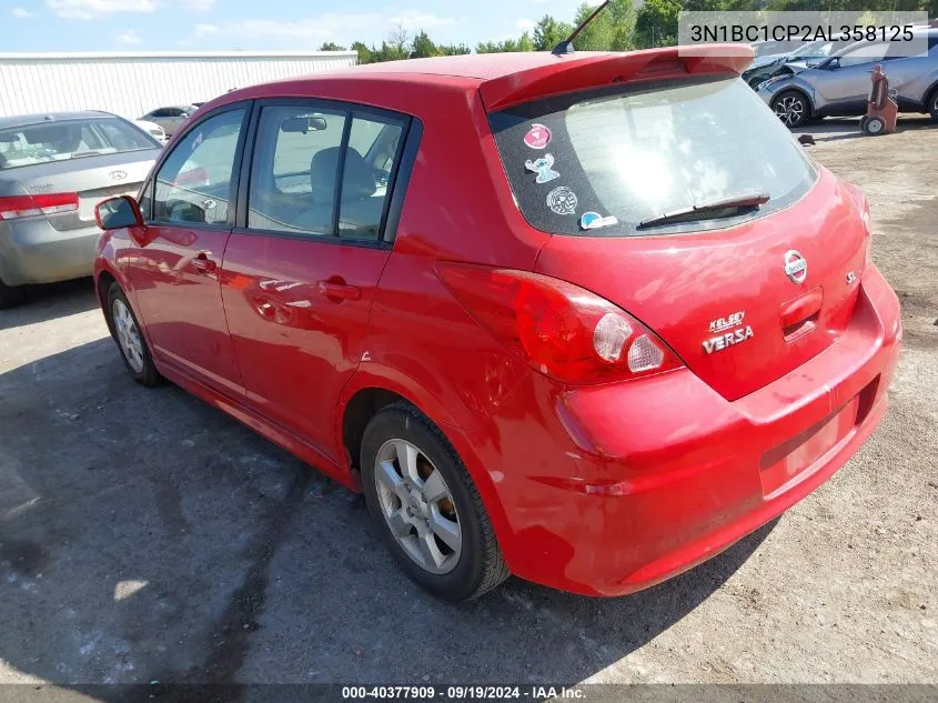 2010 Nissan Versa 1.8Sl VIN: 3N1BC1CP2AL358125 Lot: 40377909