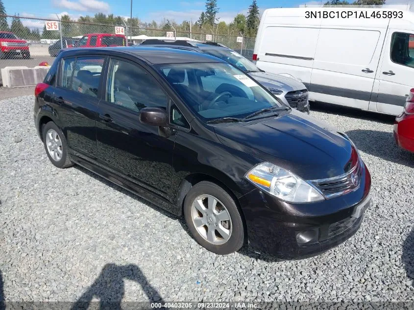 2010 Nissan Versa 1.8Sl VIN: 3N1BC1CP1AL465893 Lot: 40403205