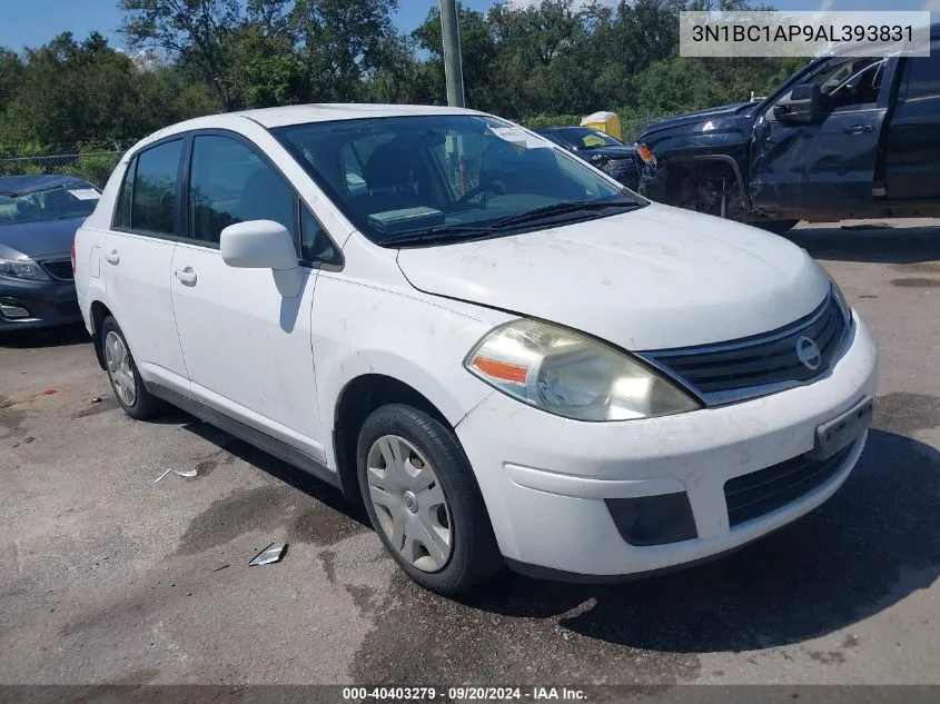 2010 Nissan Versa 1.8S VIN: 3N1BC1AP9AL393831 Lot: 40403279