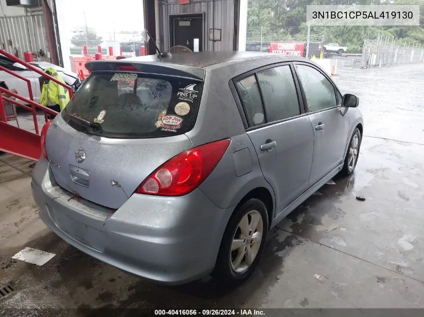 2010 Nissan Versa 1.8Sl VIN: 3N1BC1CP5AL419130 Lot: 40416056