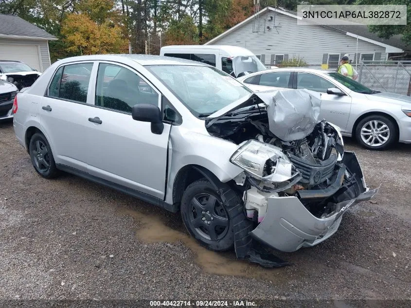 2010 Nissan Versa 1.6 VIN: 3N1CC1AP6AL382872 Lot: 40422714