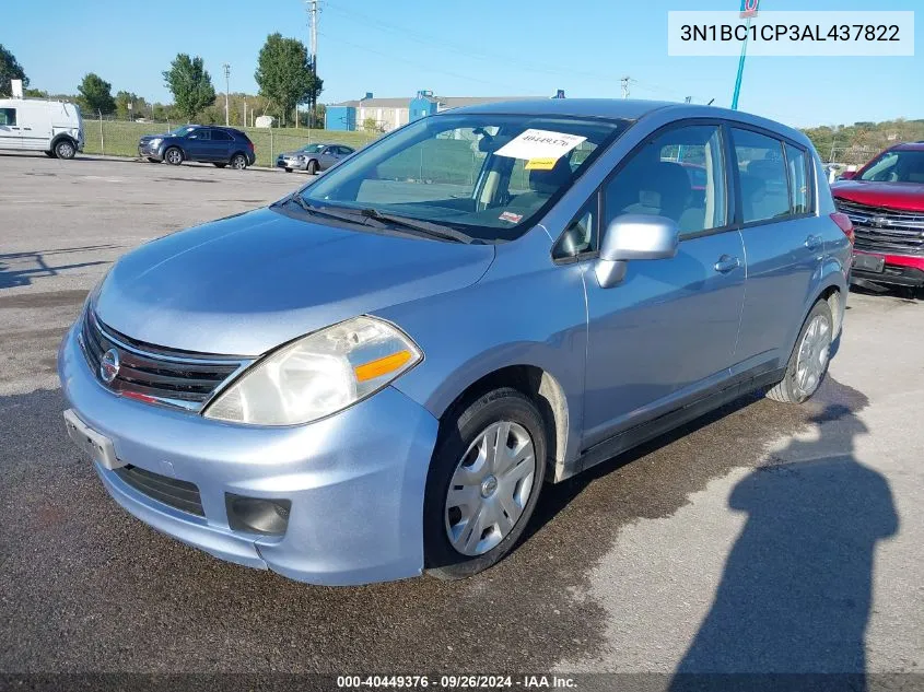 2010 Nissan Versa 1.8 S VIN: 3N1BC1CP3AL437822 Lot: 40449376