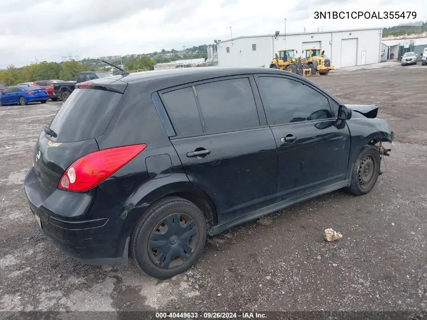 2010 Nissan Versa 1.8 S VIN: 3N1BC1CPOAL355479 Lot: 40449633