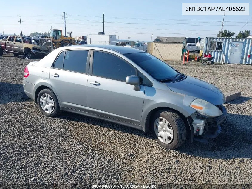 2010 Nissan Versa 1.8S VIN: 3N1BC1AP7AL405622 Lot: 40466781