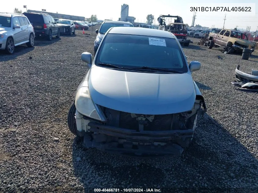 2010 Nissan Versa 1.8S VIN: 3N1BC1AP7AL405622 Lot: 40466781