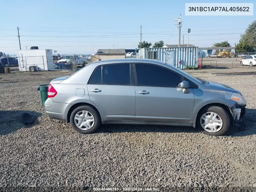 2010 Nissan Versa 1.8S VIN: 3N1BC1AP7AL405622 Lot: 40466781