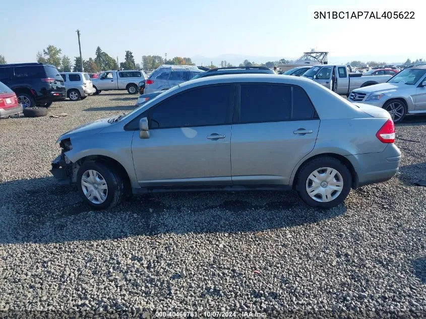 2010 Nissan Versa 1.8S VIN: 3N1BC1AP7AL405622 Lot: 40466781