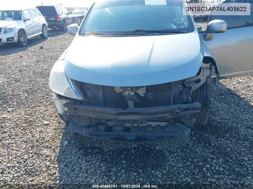 2010 Nissan Versa 1.8S VIN: 3N1BC1AP7AL405622 Lot: 40466781