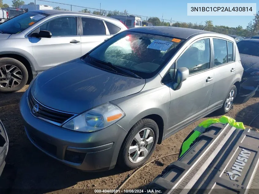 2010 Nissan Versa 1.8 S VIN: 3N1BC1CP2AL430814 Lot: 40480591