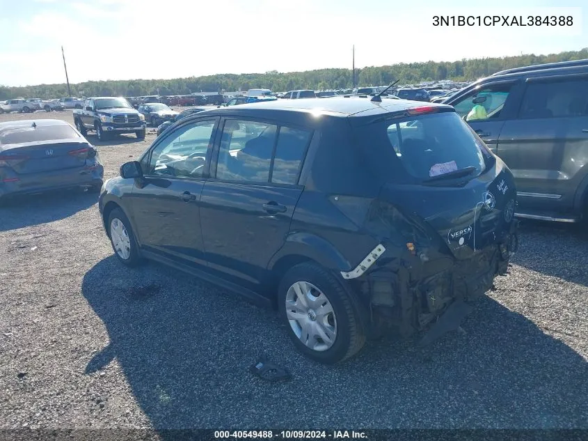 2010 Nissan Versa 1.8S VIN: 3N1BC1CPXAL384388 Lot: 40549488