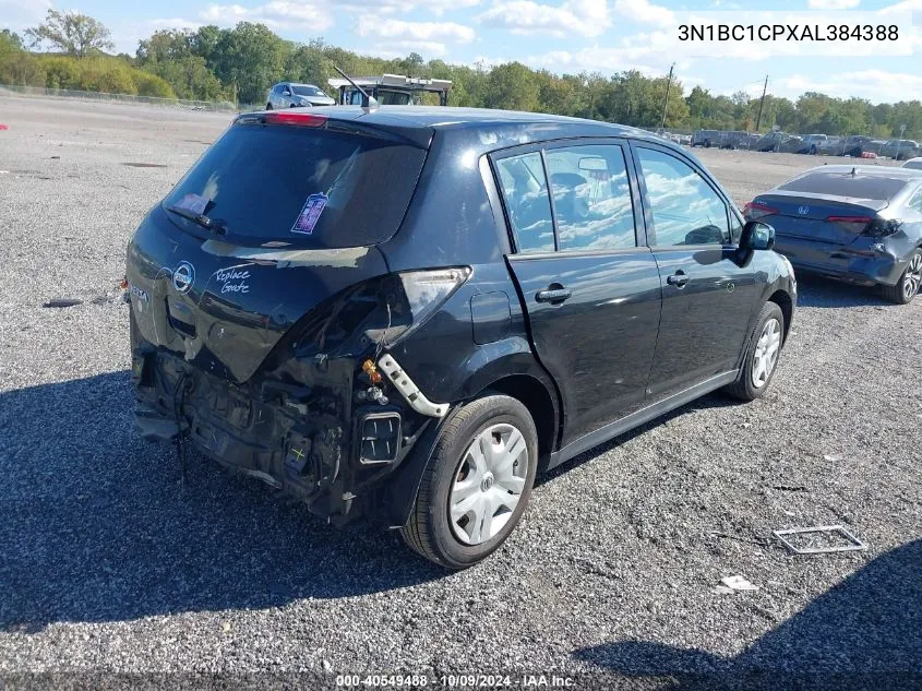 2010 Nissan Versa 1.8S VIN: 3N1BC1CPXAL384388 Lot: 40549488