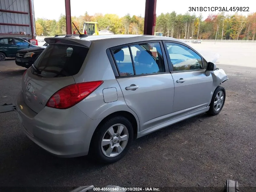 2010 Nissan Versa 1.8Sl VIN: 3N1BC1CP3AL459822 Lot: 40550940