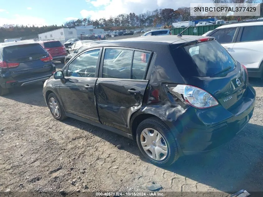 2010 Nissan Versa 1.8S VIN: 3N1BC1CP7AL377429 Lot: 40571324