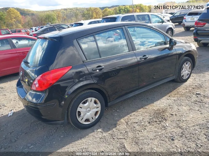 2010 Nissan Versa 1.8S VIN: 3N1BC1CP7AL377429 Lot: 40571324