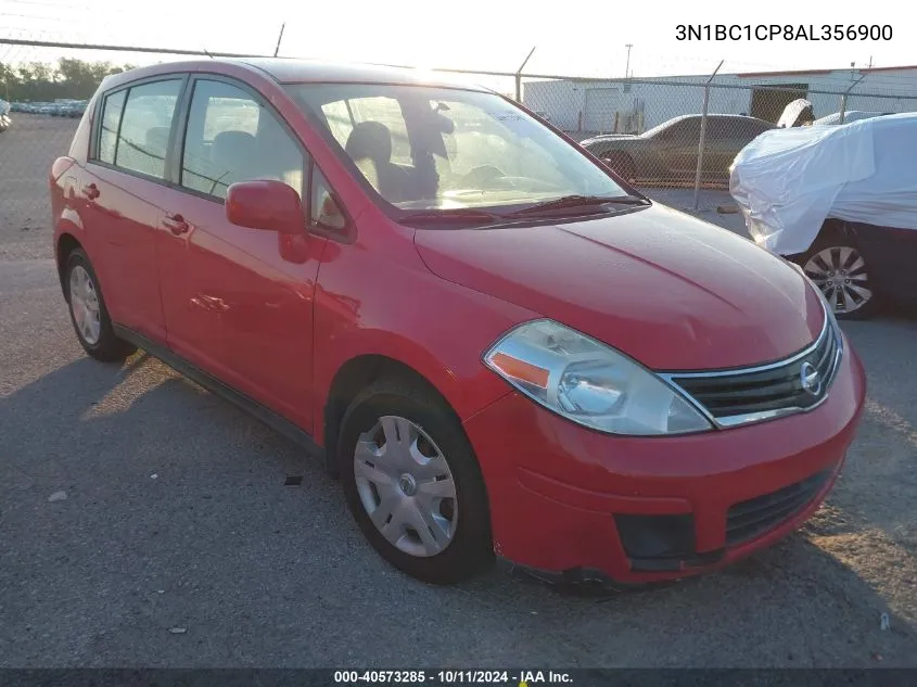 2010 Nissan Versa 1.8S VIN: 3N1BC1CP8AL356900 Lot: 40573285