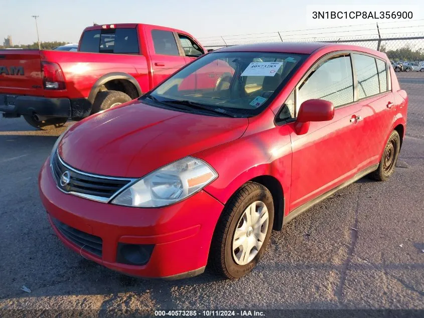 2010 Nissan Versa 1.8S VIN: 3N1BC1CP8AL356900 Lot: 40573285