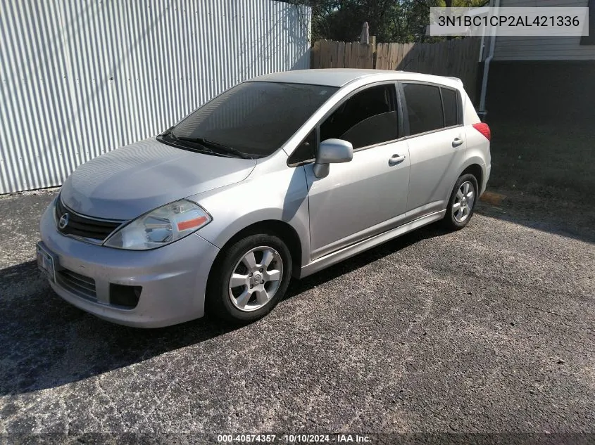 2010 Nissan Versa 1.8Sl VIN: 3N1BC1CP2AL421336 Lot: 40574357